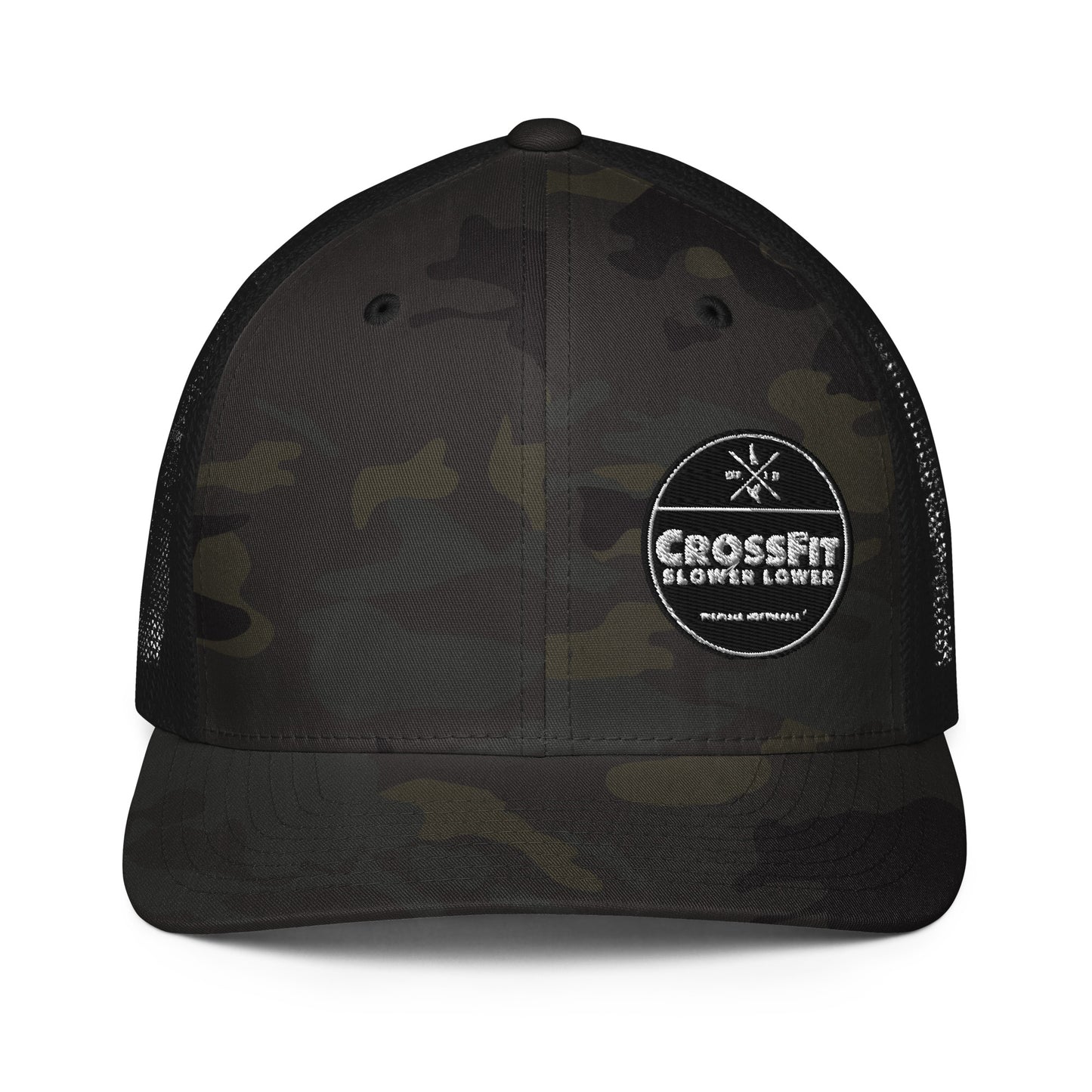 Closed-back trucker cap