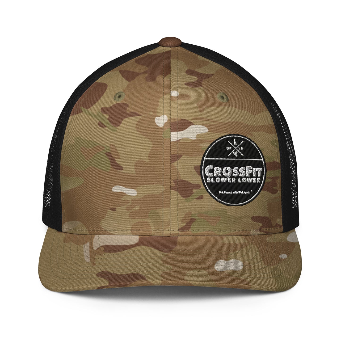 Closed-back trucker cap